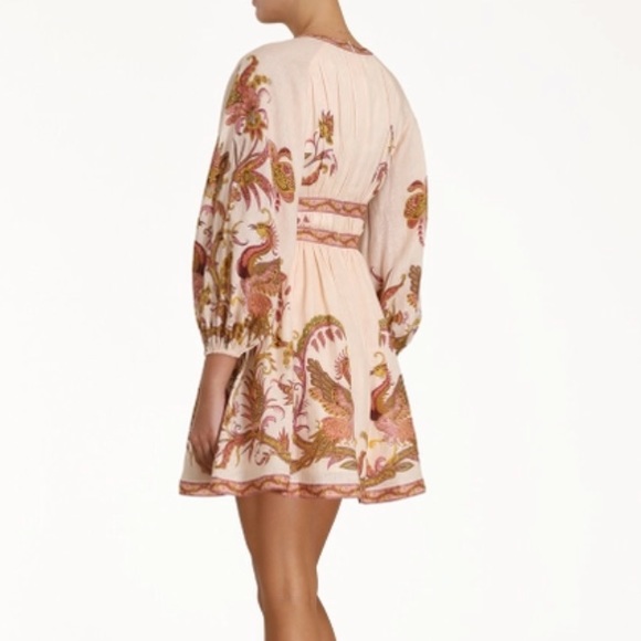 Zimmerman cassia plunge bow mini dress size 1 - Picture 5 of 10